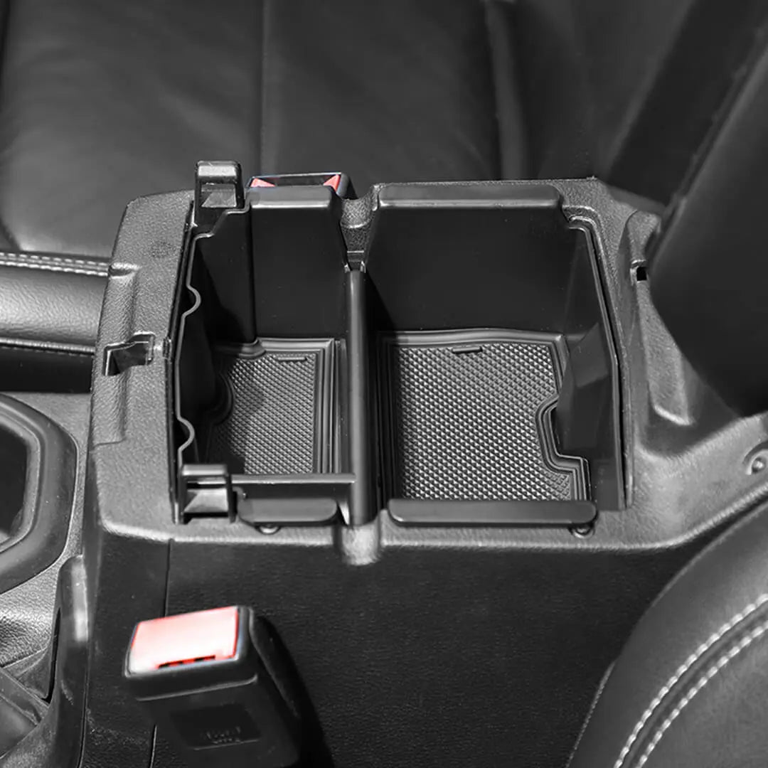 For 2018+ Jeep Wrangler JL JLU Center Console Organizer Tray Armrest Storage Box Divider