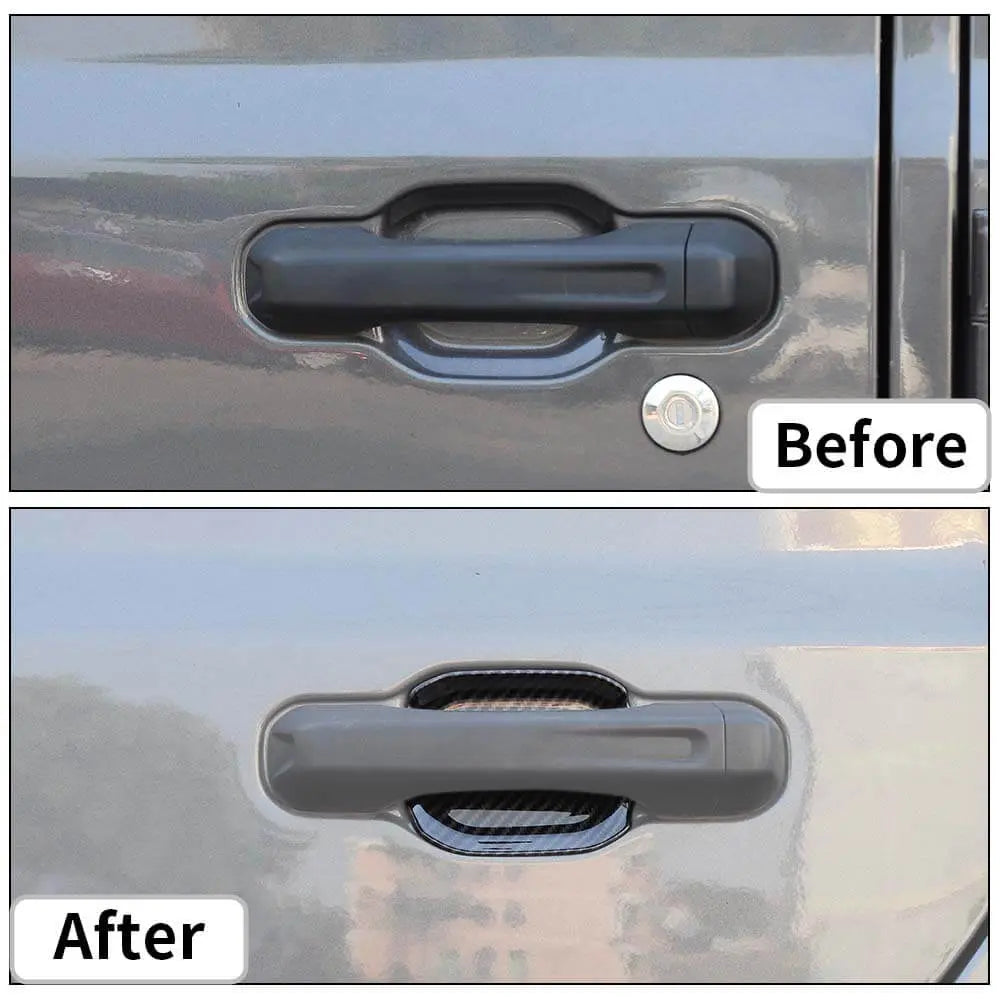 For 2018+ Jeep Wrangler JL JLU Door Handle Bowl Trims 5PCS