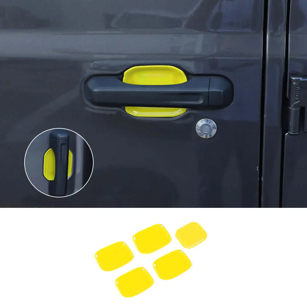 For 2018+ Jeep Wrangler JL JLU Door Handle Bowl Trims 5PCS