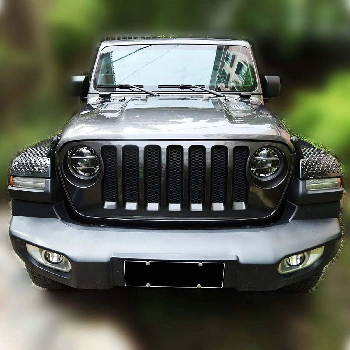 For 2018-2025 Jeep Wrangler JL JLU Gladiator JT Low Fender Front Fender Flare Cover Trim ABS Wheel Arch Protector