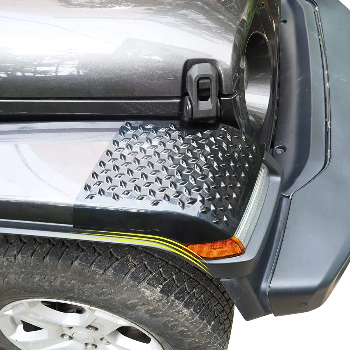 For 2018-2025 Jeep Wrangler JL JLU Gladiator JT Low Fender Front Fender Flare Cover Trim ABS Wheel Arch Protector