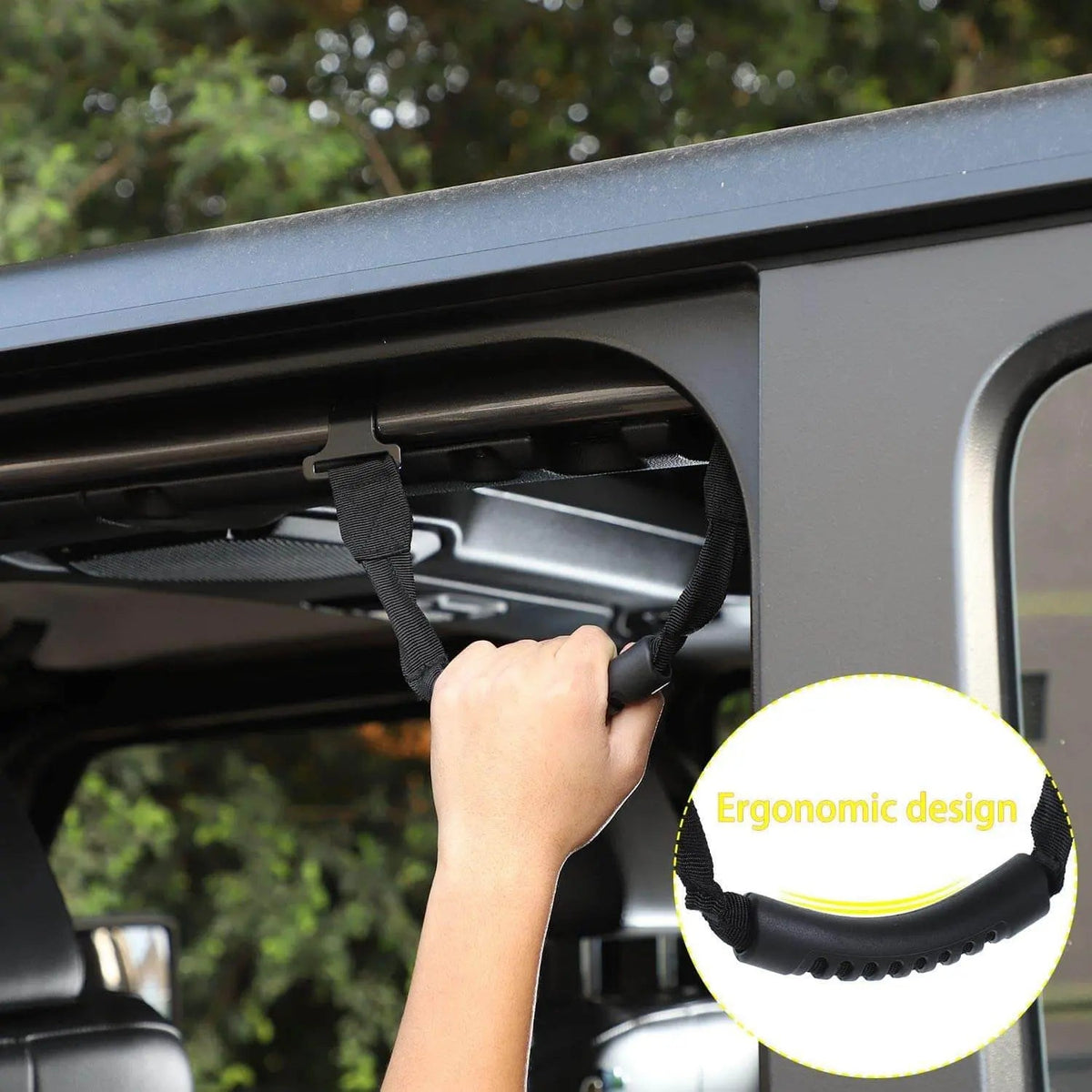 For 2018+ Jeep Wrangler JL JLU Gladiator JT 4PCS Front & Rear Roll Bar Top Grab Handle