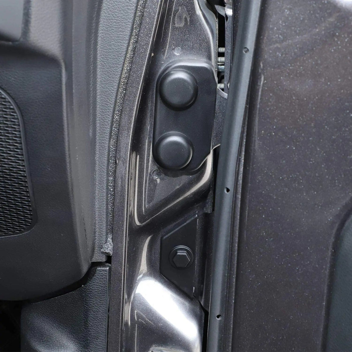 For 2018+ Jeep Wrangler JL JLU Gladiator JT Door Screw Protector Cover Trim, ABS Black 16pcs