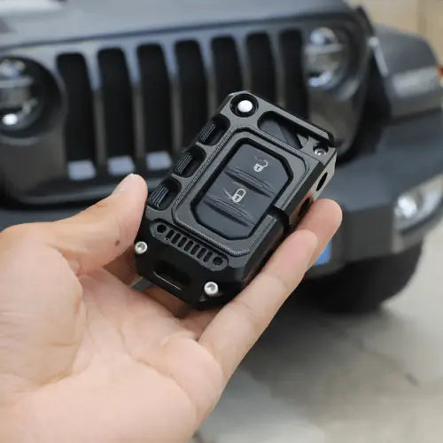 For 2018+ Jeep Wrangler JL JLU Gladiator JT Key Fob Cover Case Trim Shell