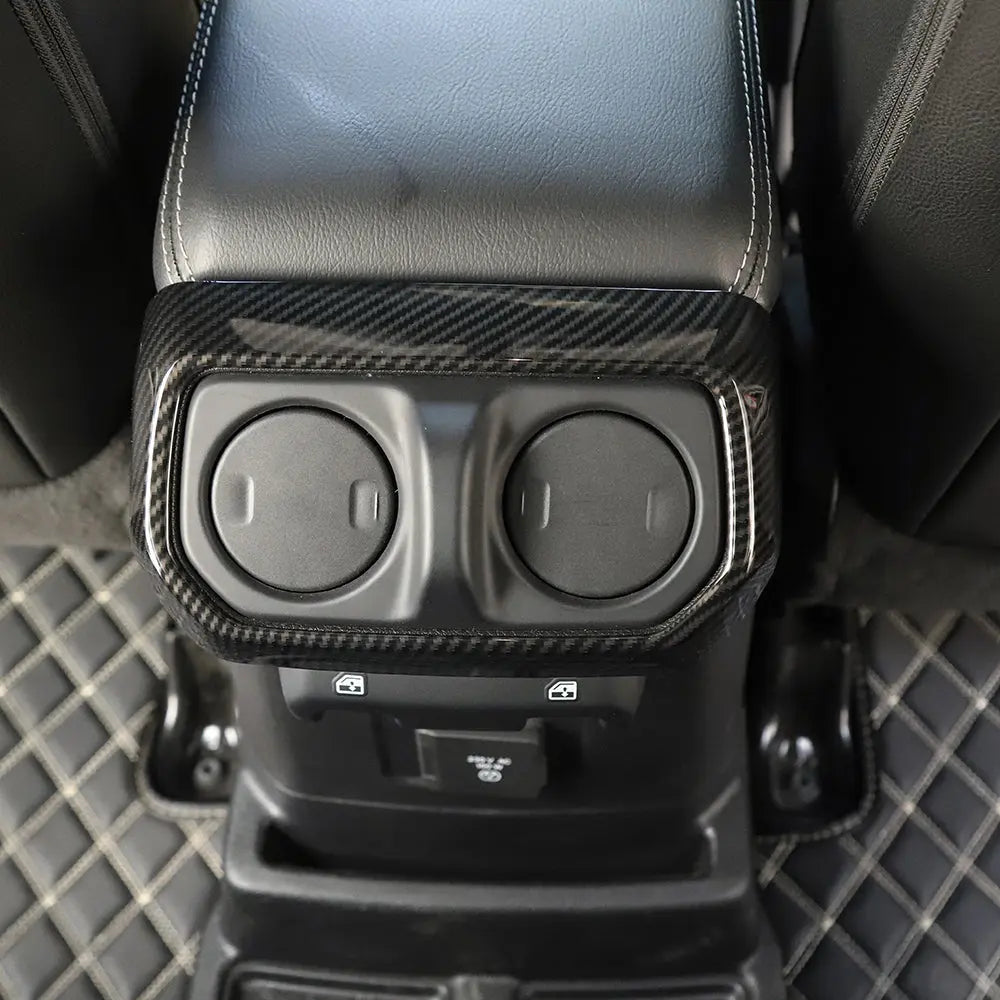 For 2018+ Jeep Wrangler JL JLU Gladiator JT Rear Back Seat Air Vents Trim Cover Bezel