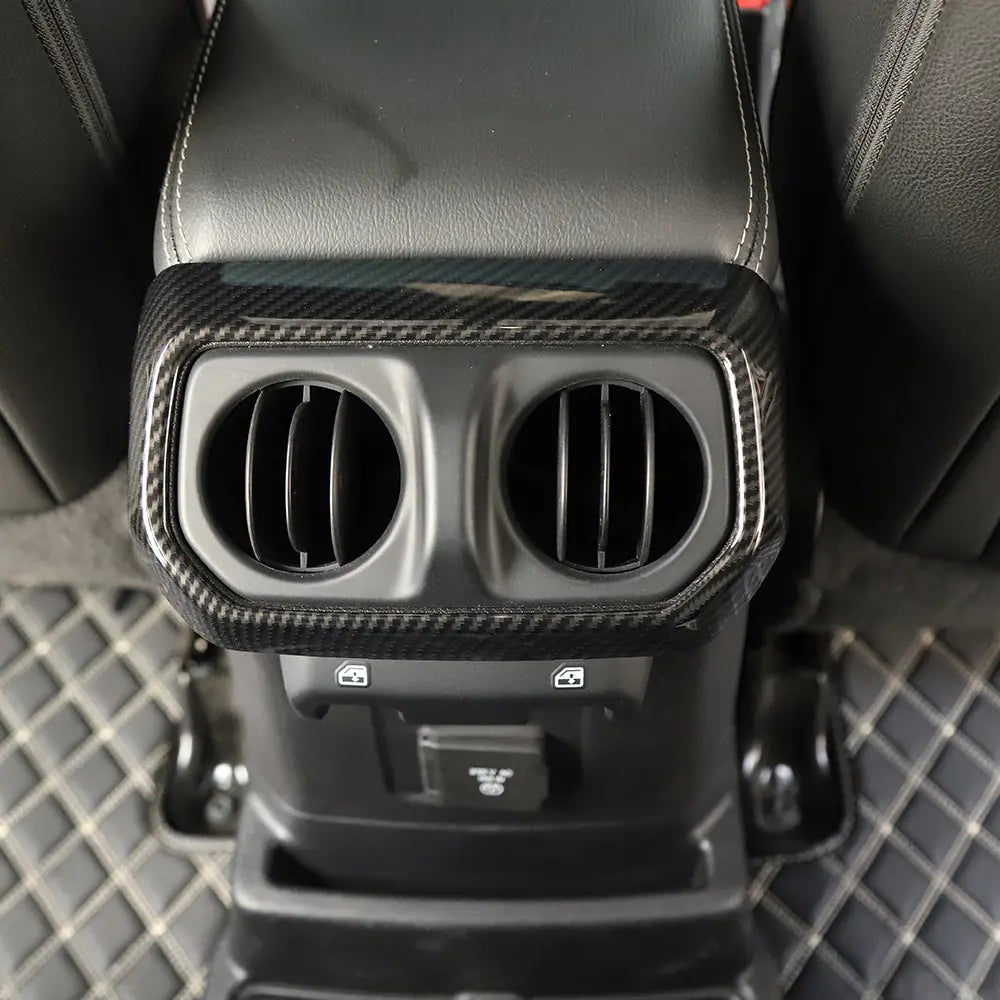For 2018+ Jeep Wrangler JL JLU Gladiator JT Rear Back Seat Air Vents Trim Cover Bezel