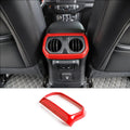 For 2018+ Jeep Wrangler JL JLU Gladiator JT Rear Back Seat Air Vents Trim Cover Bezel
