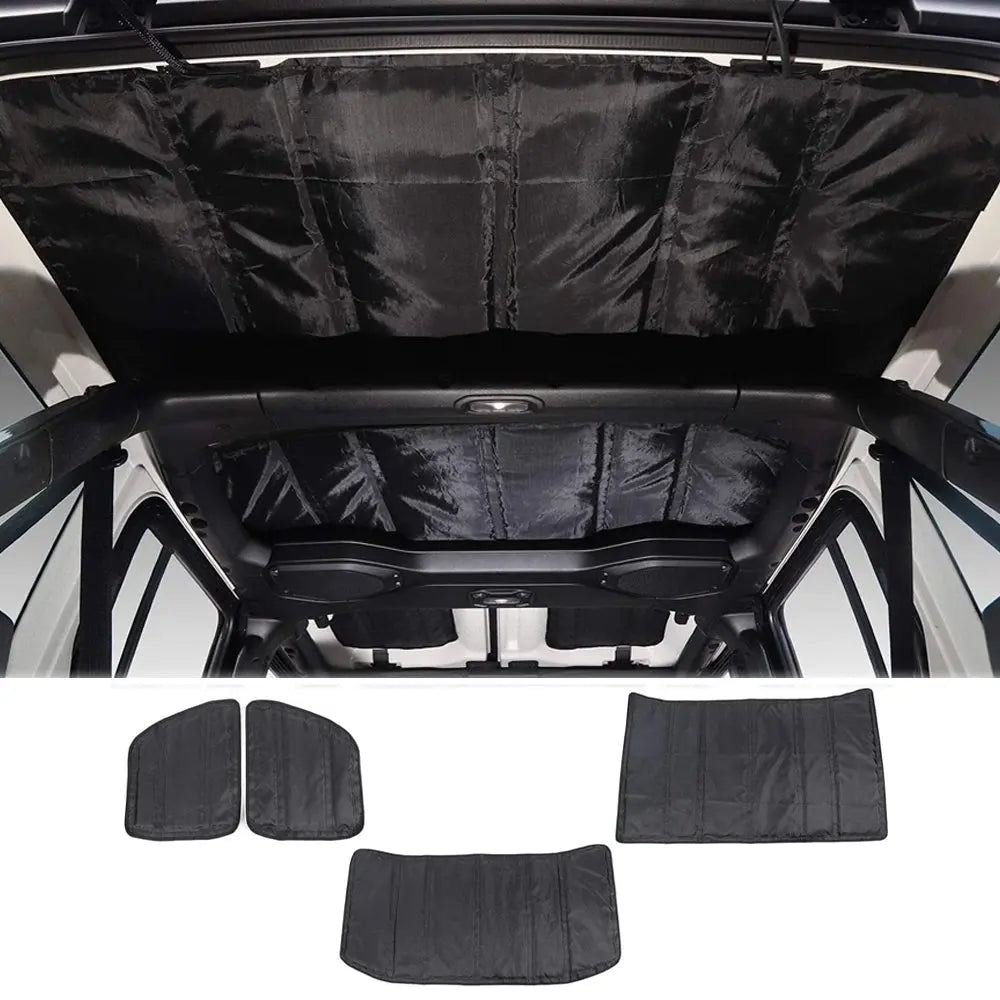 For 2018+ Jeep Wrangler JL JLU Hardtop Headliner Rear Window Roof Freedom Panel Heat Insulation Cotton Kit