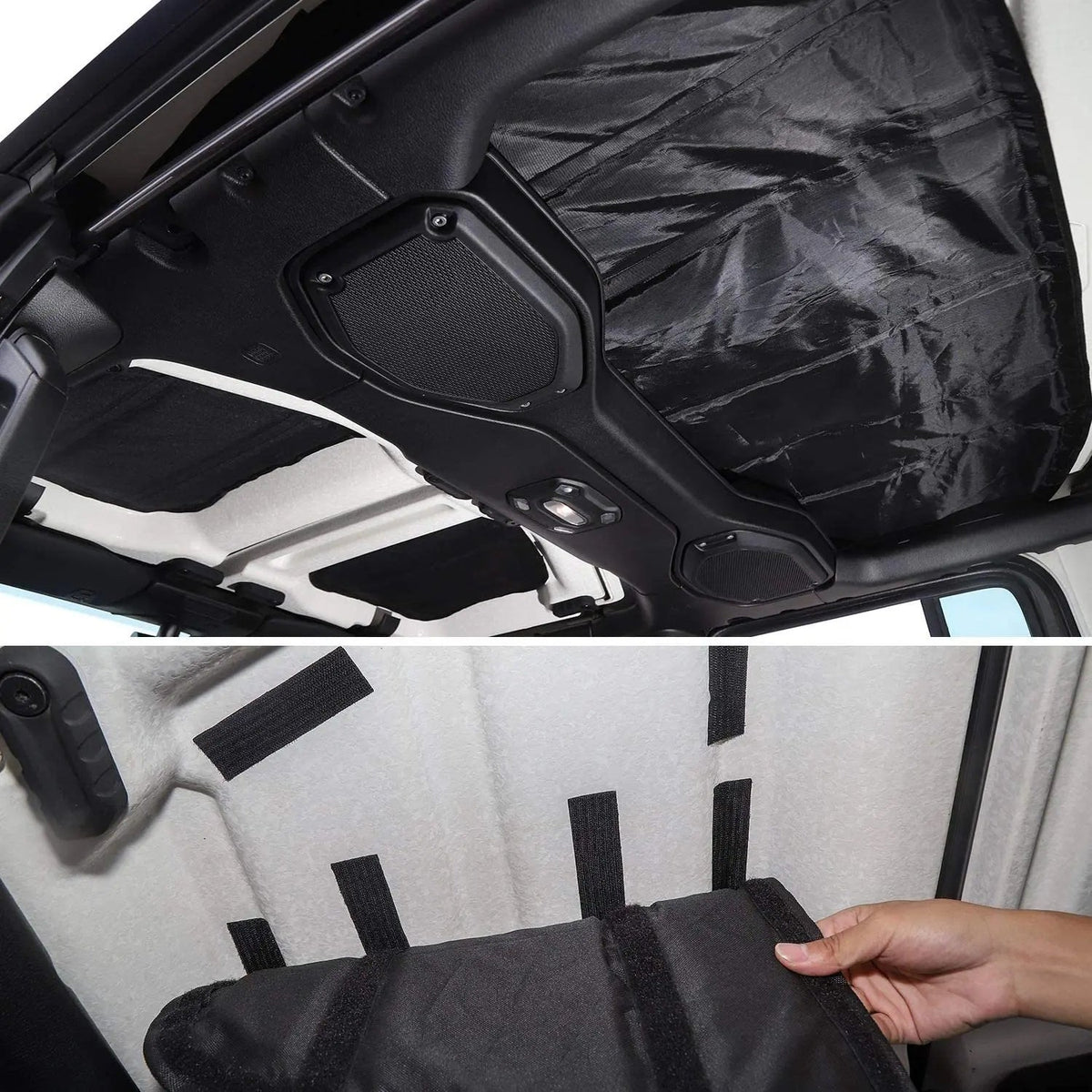 For 2018+ Jeep Wrangler JL JLU Hardtop Headliner Rear Window Roof Freedom Panel Heat Insulation Cotton Kit