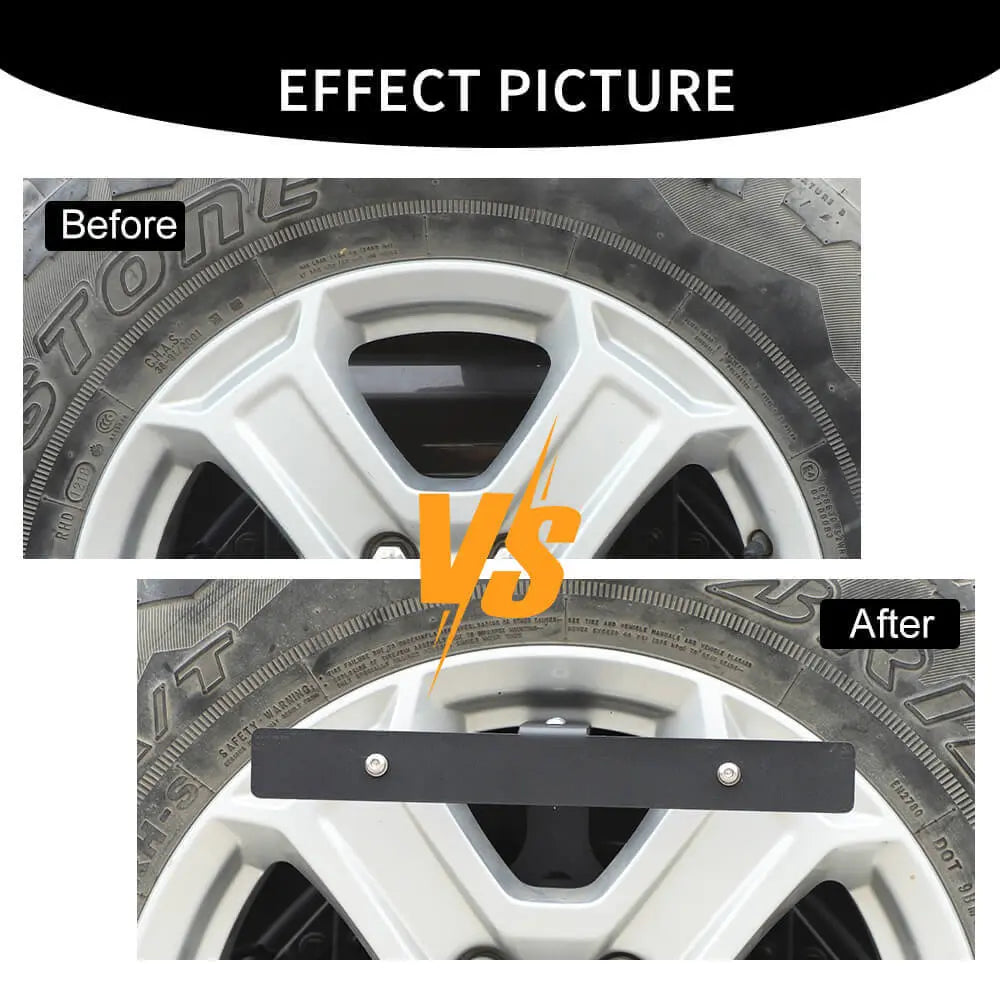 For 2018+ Jeep Wrangler JL JLU JK TJ Rear Spare Tire License Plate Relocation Kit U.S.-Specification