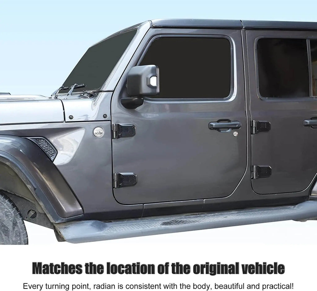 For 2018+ Jeep Wrangler JL JLU JT Door Hinge cover Trim With USA Flag Pattern