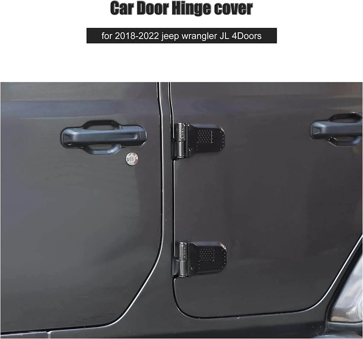 For 2018+ Jeep Wrangler JL JLU JT Door Hinge cover Trim With USA Flag Pattern