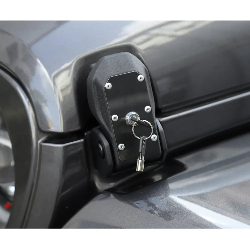 For 2018+ Jeep Wrangler JL JLU JT Locking Hood Latch Catch with Lock