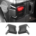 For 2018+  Jeep Wrangler JL JLU LED Tail Light Covers Rear Light Guards, Smoked Black