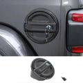 For 2018+ Jeep Wrangler JL JLU Locking Fuel Filler Cover Aluminum Gas Tank Carbon Fiber Texture NOT FIT 4XE