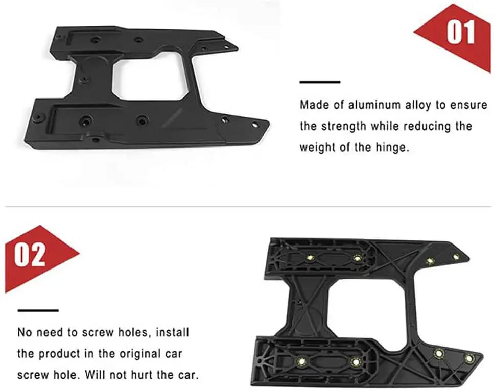 For 2018+ Jeep Wrangler JL JLU Oversized Enhance Spare Tire Mounting Bracket Kit