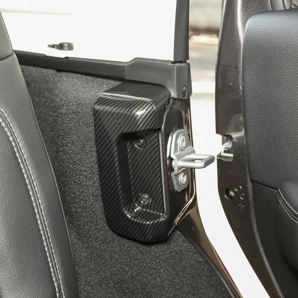 For 2018+ Jeep Wrangler JL JLU Rear Door Lock Protection Cover Protector Trim