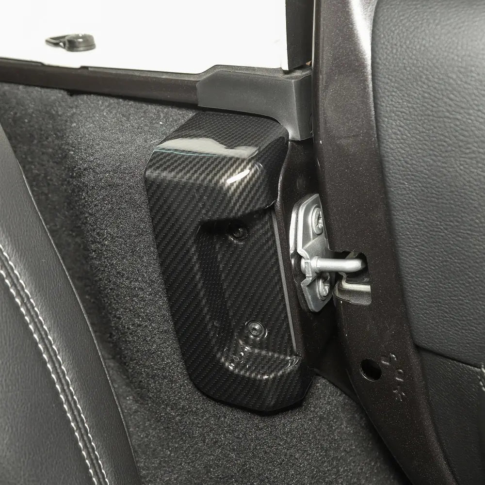 For 2018+ Jeep Wrangler JL JLU Rear Door Lock Protection Cover Protector Trim