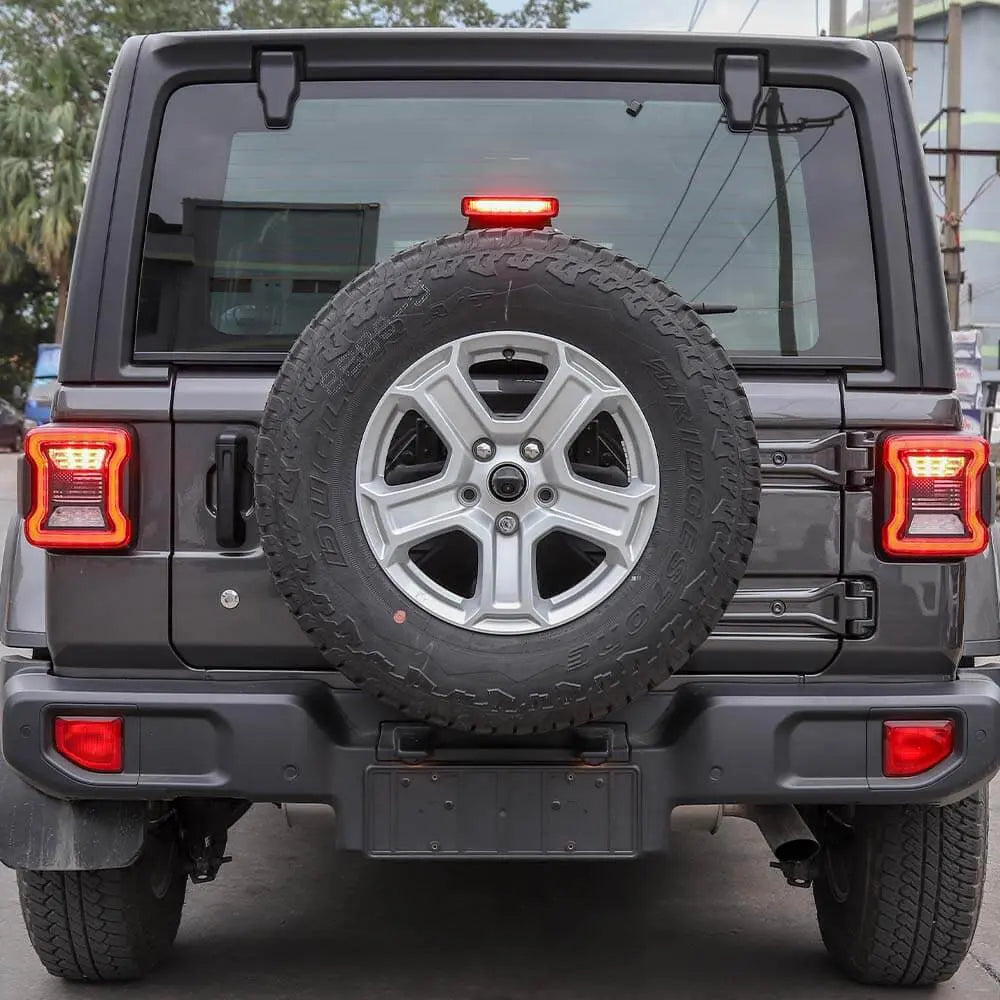 For 2018+ Jeep Wrangler JL JLU Rear Taillights Lamp Guard Trim Black 2Pcs