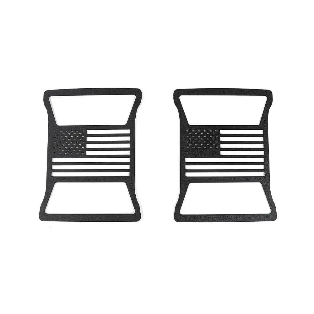 For 2018+ Jeep Wrangler JL JLU Rear Taillights Lamp Guard Trim Black 2Pcs