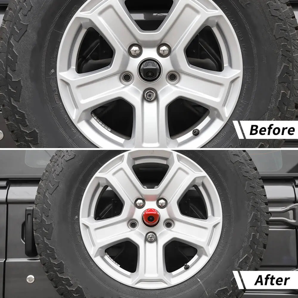 For 2018+ Jeep Wrangler JL JLU Rear Wheel Camera Decoration Cover Trim