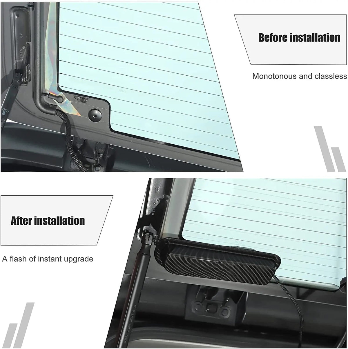 For 2018+ Jeep Wrangler JL JLU Rear Windshield Harness Protective Cover Trim 2pcs