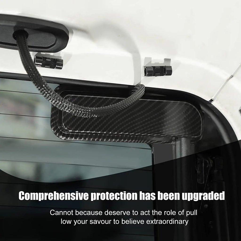 For 2018+ Jeep Wrangler JL JLU Rear Windshield Harness Protective Cover Trim 2pcs