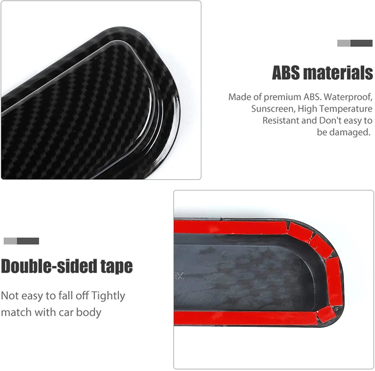 For 2018+ Jeep Wrangler JL JLU Rear Windshield Harness Protective Cover Trim 2pcs