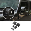 For 2018+ Jeep Wrangler JL JLU & Gladiator JT Side Mirror & Base Cover Trim – With Turn Signals Only, 6PCS