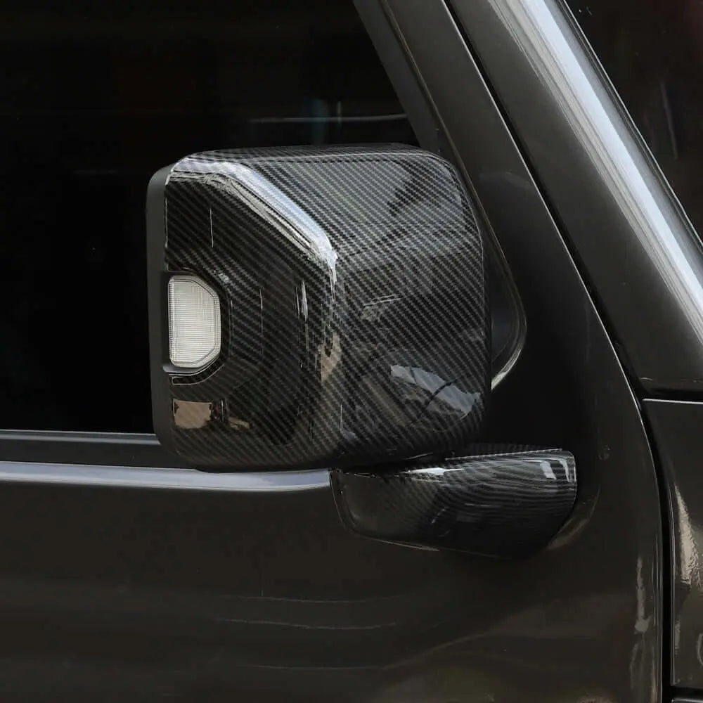 For 2018+ Jeep Wrangler JL JLU & Gladiator JT Side Mirror & Base Cover Trim – With Turn Signals Only, 6PCS