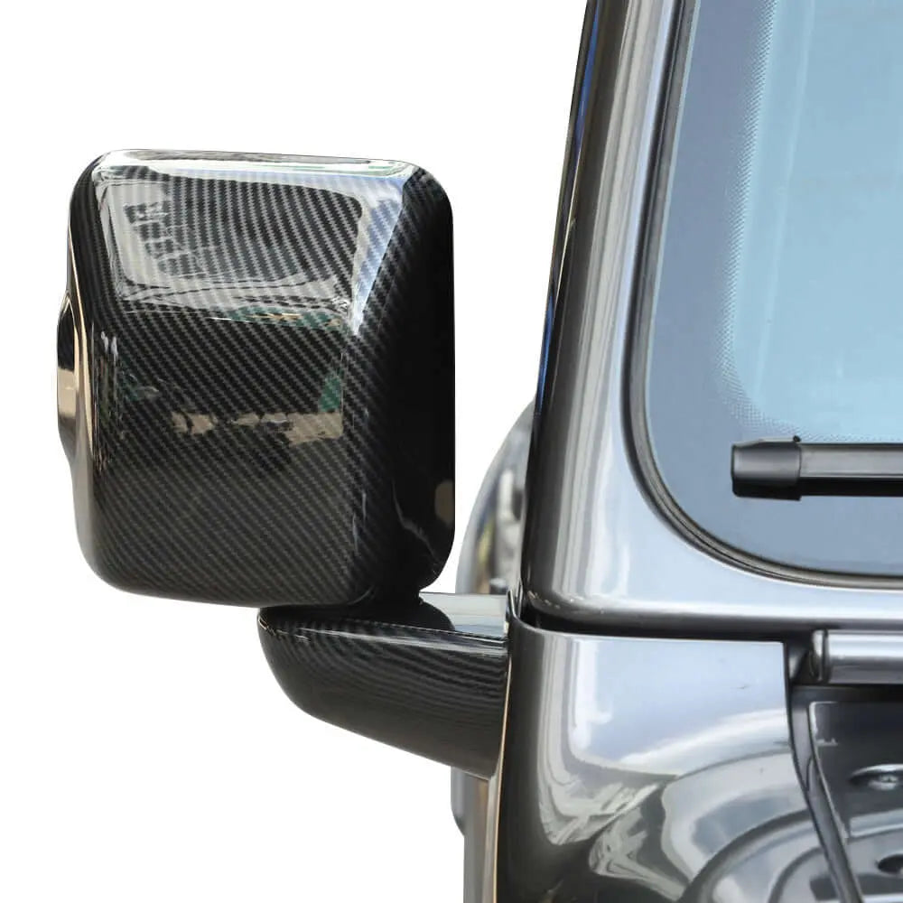 For 2018+ Jeep Wrangler JL JLU & Gladiator JT Side Mirror & Base Cover Trim – With Turn Signals Only, 6PCS