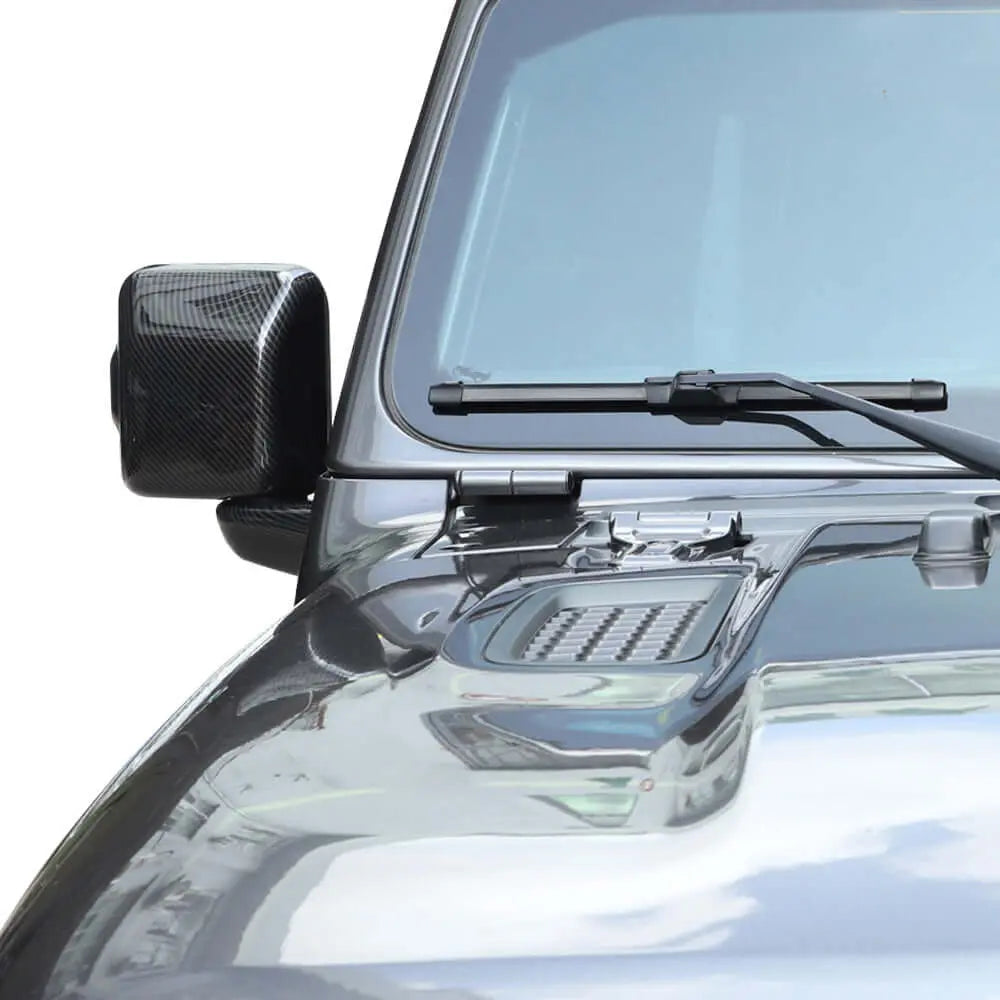 For 2018+ Jeep Wrangler JL JLU & Gladiator JT Side Mirror & Base Cover Trim – With Turn Signals Only, 6PCS