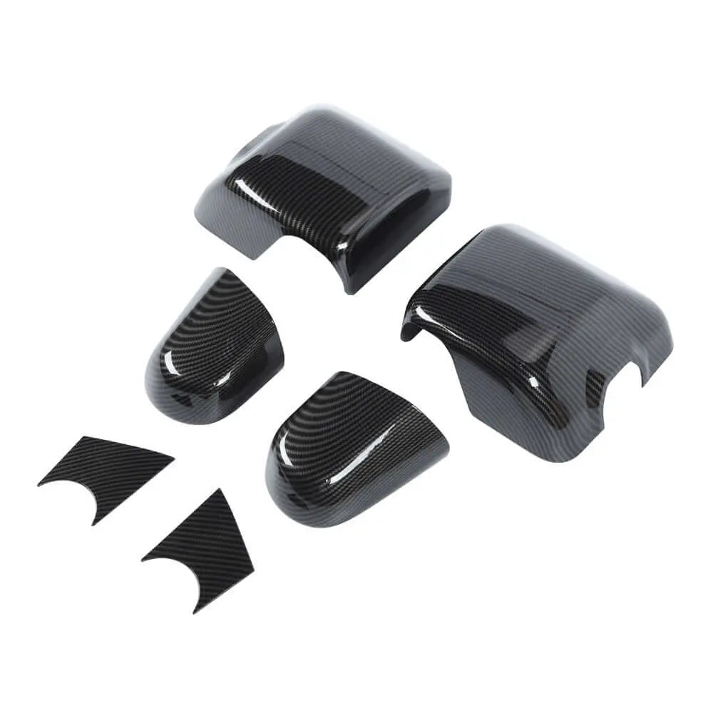 For 2018+ Jeep Wrangler JL JLU & Gladiator JT Side Mirror & Base Cover Trim – With Turn Signals Only, 6PCS