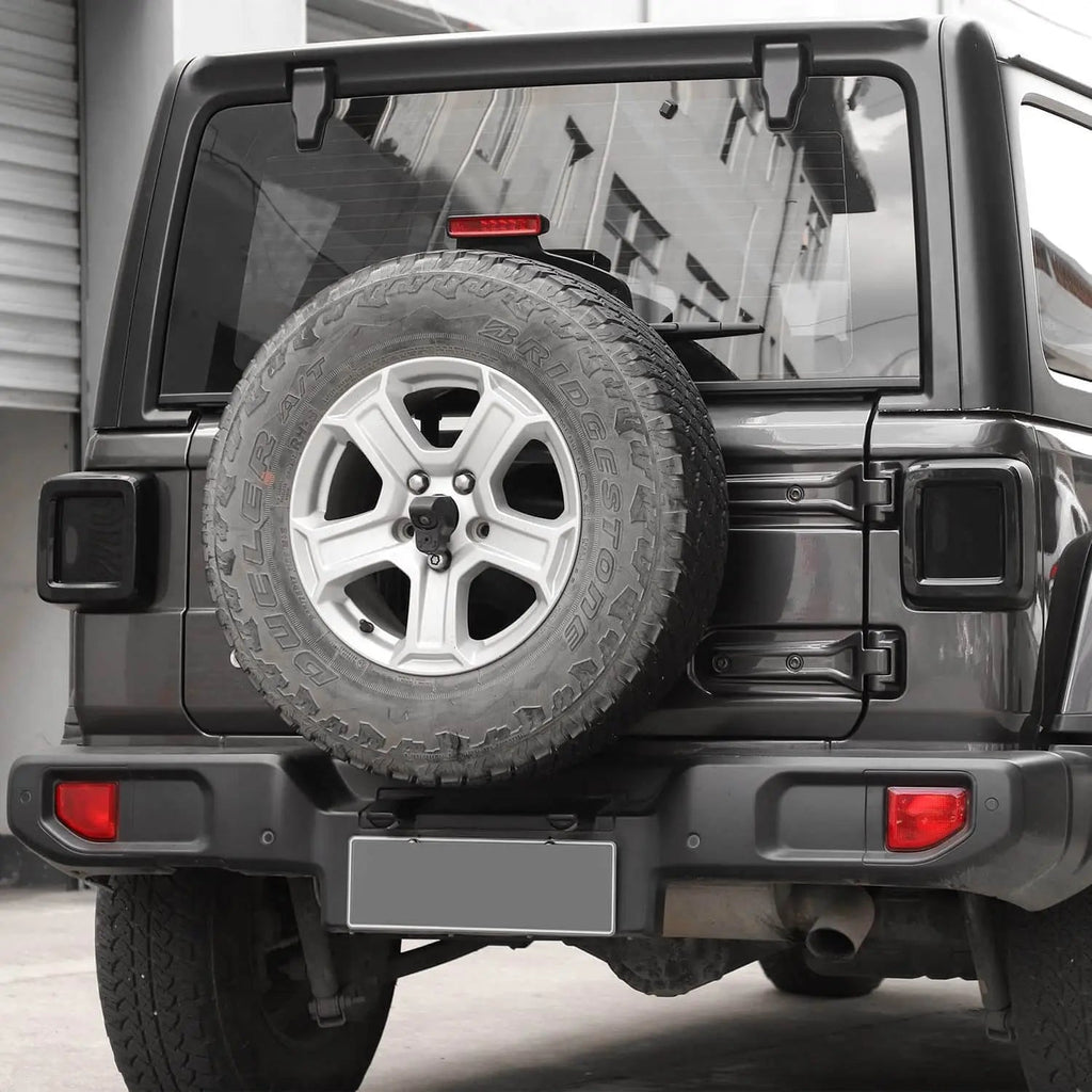 For 2018+ Jeep Wrangler JL JLU Smoked Tail Light Cover Halogen Lamp Guards Trim