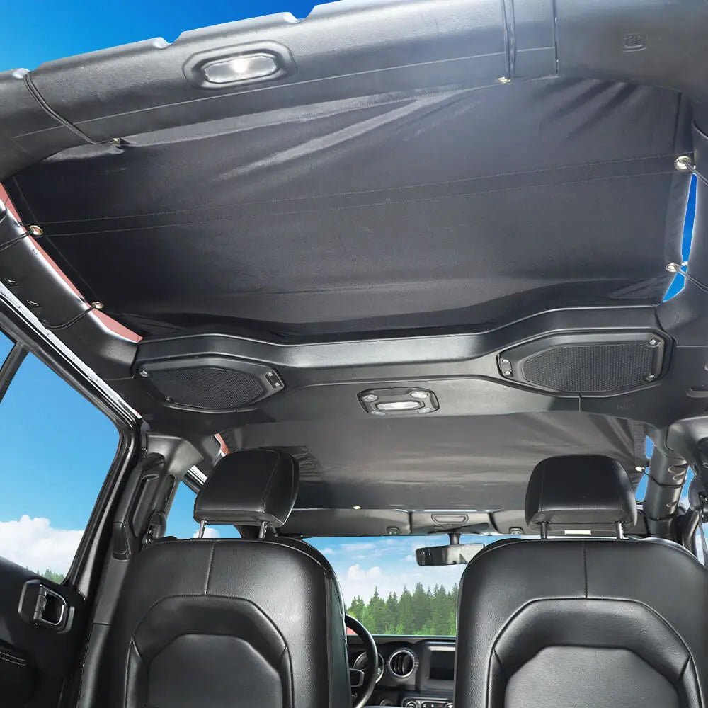 For 2018+ Jeep Wrangler JL JLU Sunshade Top Car Bed Rest Roof Hammock 2Door/4Door Black