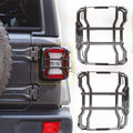 For 2018+ Jeep Wrangler JL JLU Taillight Guards Protectors Trim, Applicable LED Light