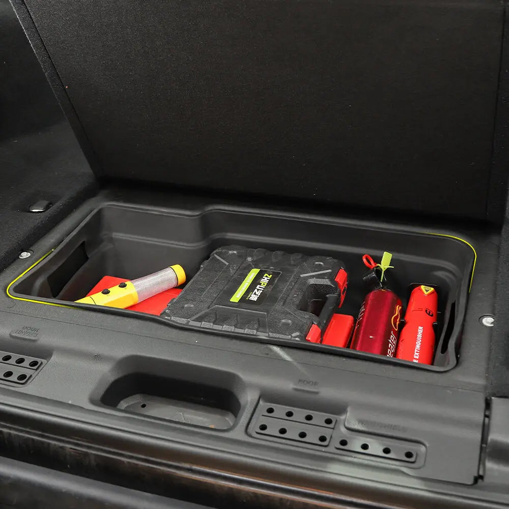 For 2018+ Jeep Wrangler JL JLU Trunk Cargo Area Tray Tub Liner Organizer Storage Box