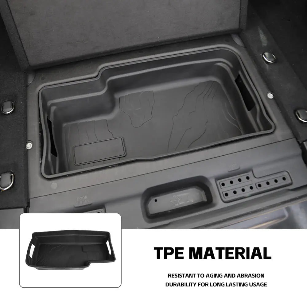 For 2018+ Jeep Wrangler JL JLU Trunk Cargo Area Tray Tub Liner Organizer Storage Box