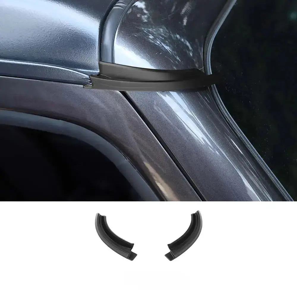 For 2018+ Jeep Wrangler JL JLU & Gladiator JT 1 Pair Hardtop Rain Diverter Drip Rail Extension Rain Gutter