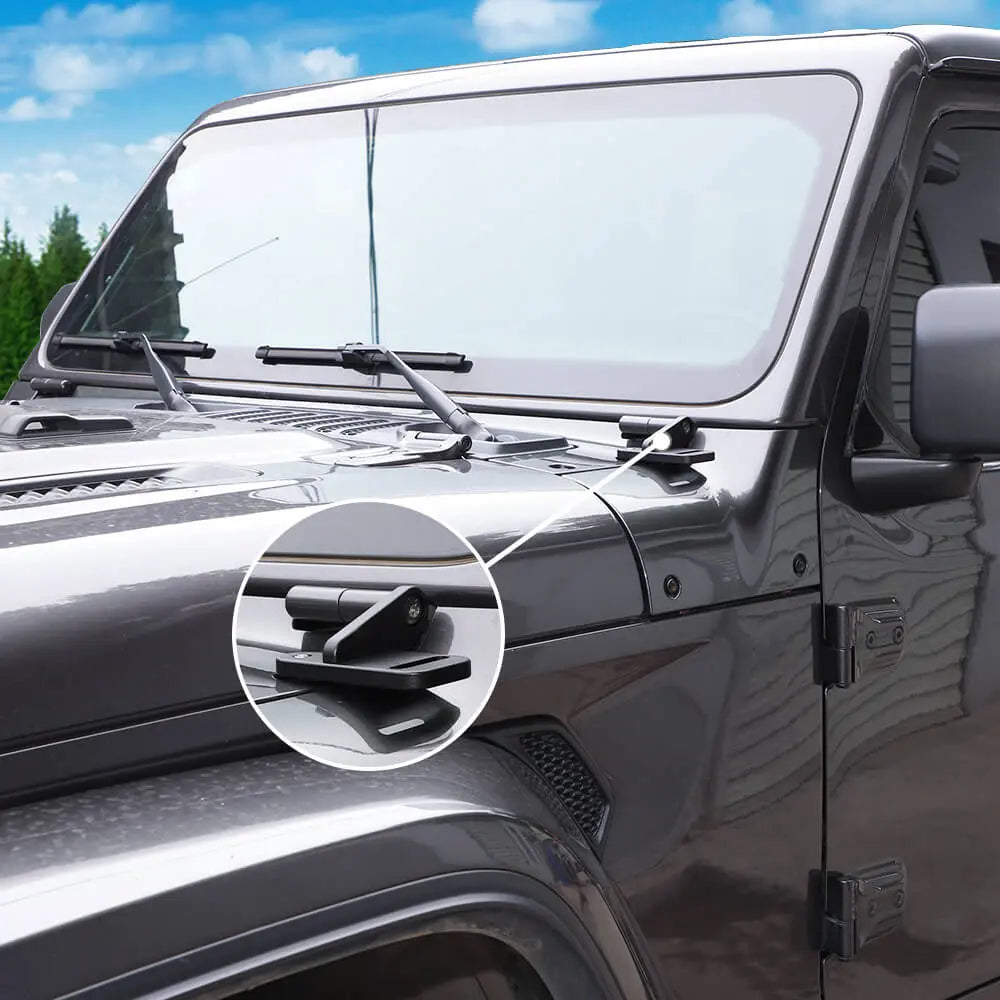 For 2018+ Jeep Wrangler JL JLU & Gladiator JT 2x A-pillar Light Lamp Pod Bracket Mount Support Aluminum
