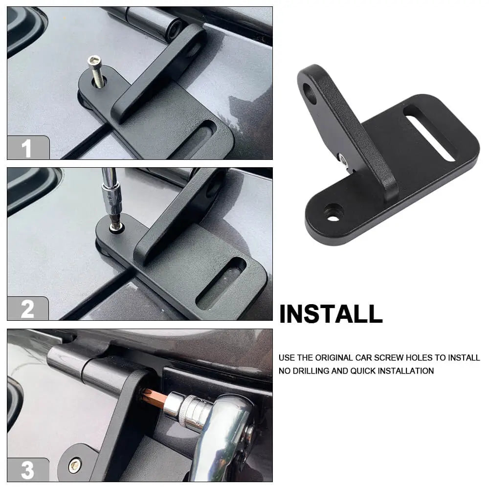 For 2018+ Jeep Wrangler JL JLU & Gladiator JT 2x A-pillar Light Lamp Pod Bracket Mount Support Aluminum