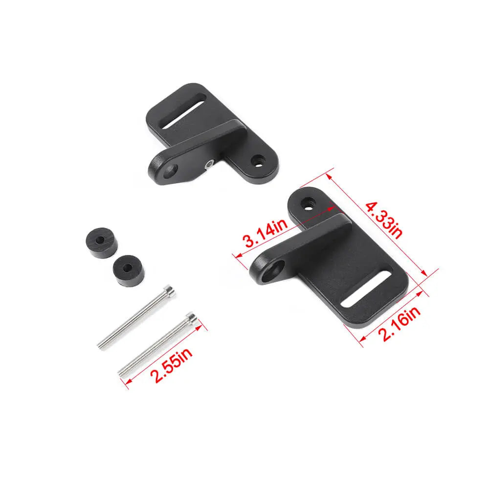 For 2018+ Jeep Wrangler JL JLU & Gladiator JT 2x A-pillar Light Lamp Pod Bracket Mount Support Aluminum