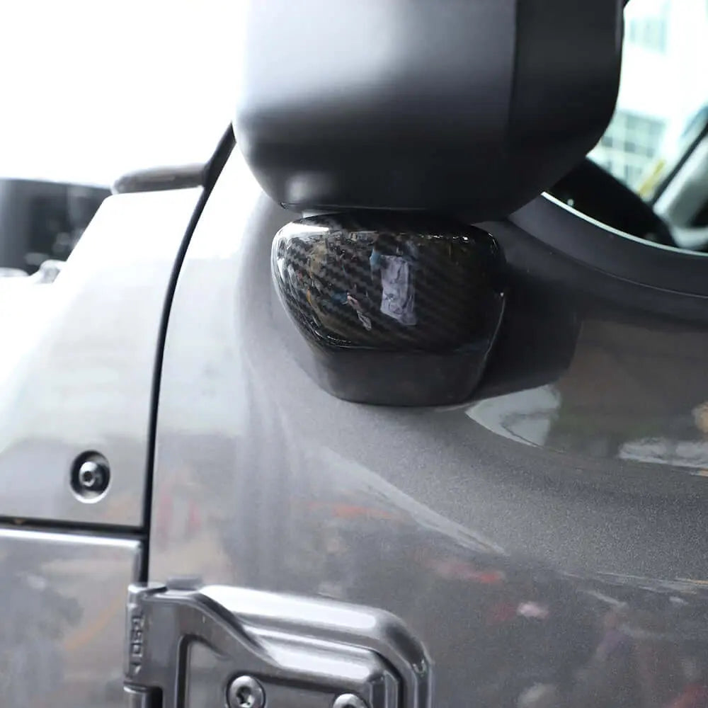 For 2018+ Jeep Wrangler JL JLU & Gladiator JT 4pcs Rearview Side Mirrors Base Cover Trim