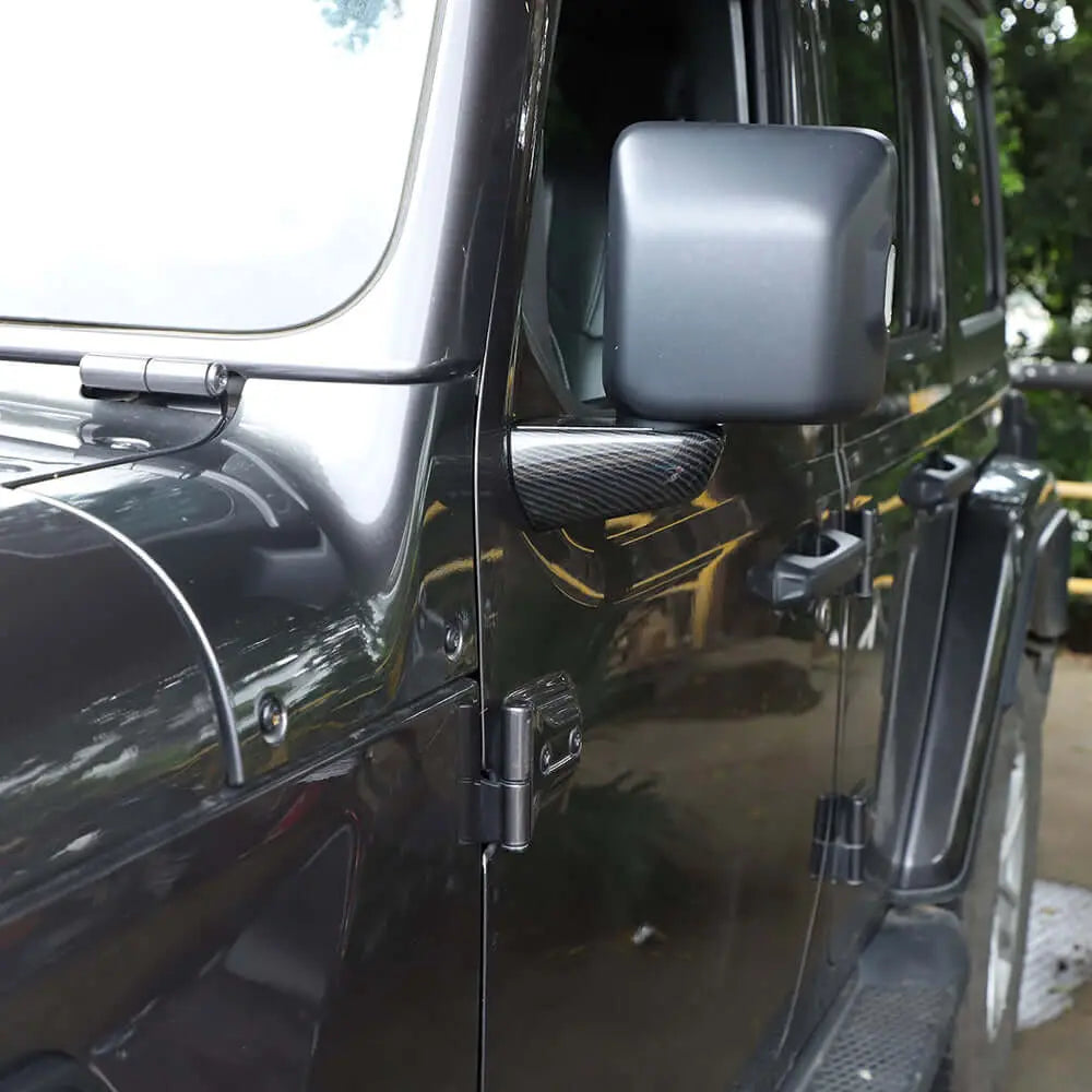 For 2018+ Jeep Wrangler JL JLU & Gladiator JT 4pcs Rearview Side Mirrors Base Cover Trim