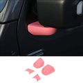 For 2018+ Jeep Wrangler JL JLU & Gladiator JT 4pcs Rearview Side Mirrors Base Cover Trim