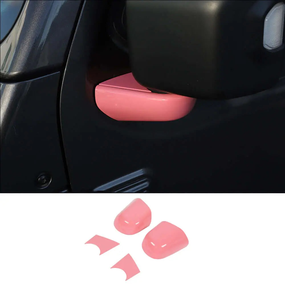 For 2018+ Jeep Wrangler JL JLU & Gladiator JT 4pcs Rearview Side Mirrors Base Cover Trim