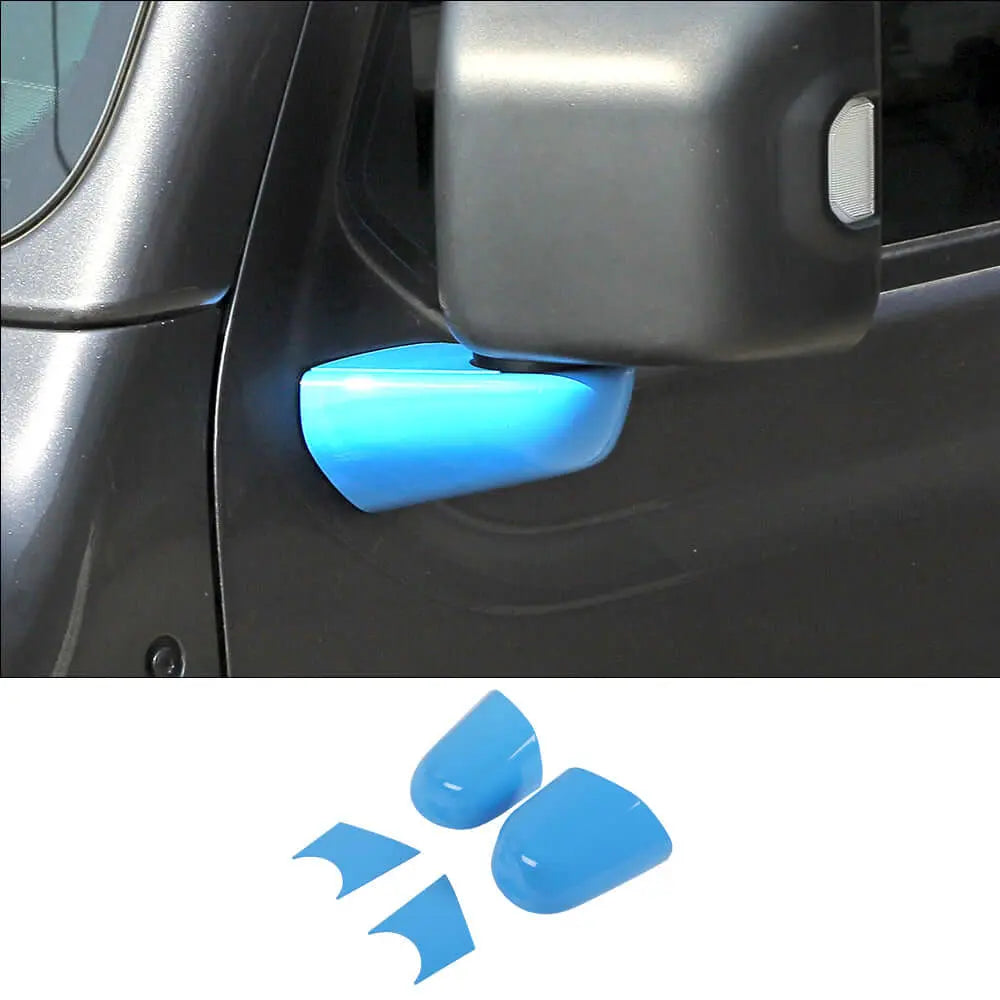 For 2018+ Jeep Wrangler JL JLU & Gladiator JT 4pcs Rearview Side Mirrors Base Cover Trim