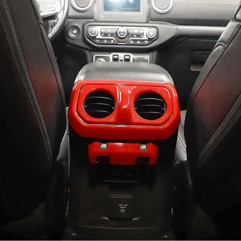 For 2018+ Jeep Wrangler JL, JLU & Gladiator JT 6PCS Gear Shift, Cup Holder & Rear Air Vent Accent Trim Kit