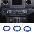 For 2018+ Jeep Wrangler JL JLU & Gladiator JT Air Conditioner Switch Knob Cover Trim Style A