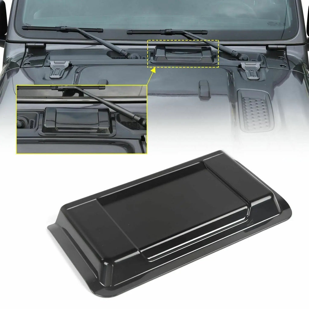 For 2018+ Jeep Wrangler JL JLU & Gladiator JT Air Intake Hood Vent Scoop Cover Trim ABS